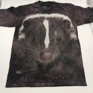 The Mountain Skunk Tie Dye All Over 2013 Modern Graphic Nature T-Shirt Medium